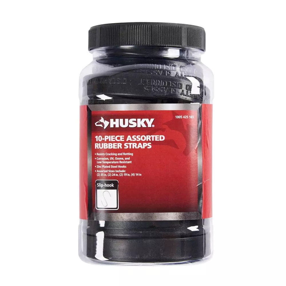 Husky Assorted Rubber Straps (10-Pieces) 3 Husky Assorted Rubber Straps (10-Pieces)