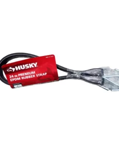 Husky 3/4 in. x 24 in. EPDM Rubber Tie-Down Strap With Steel Hook