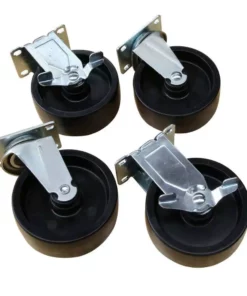 Husky 5 in. Caster Kit for Ready-to-Assemble Steel Garage Base Cabinets