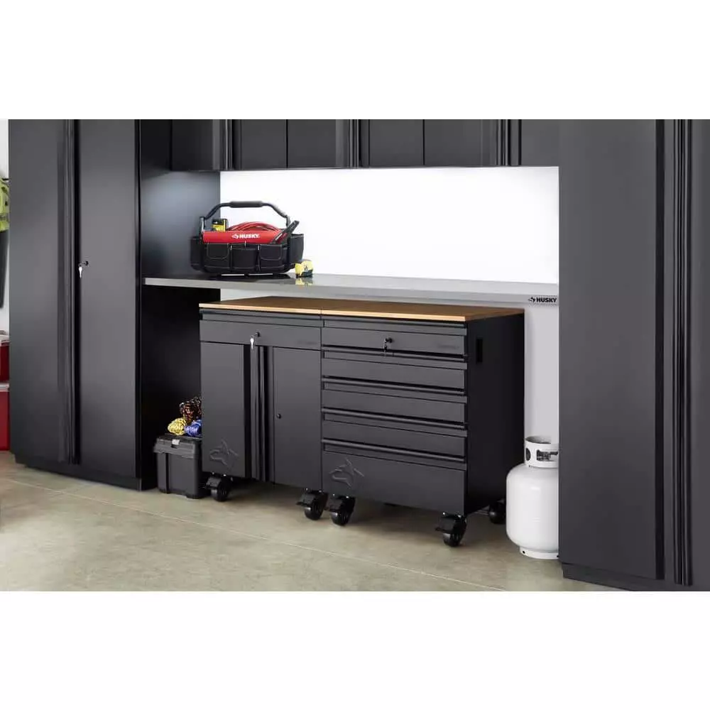 Husky 4 in. Caster Kit for Heavy Duty Welded Steel Garage Base Cabinets 6 Husky 4 in. Caster Kit for Heavy Duty Welded Steel Garage Base Cabinets - Image 4