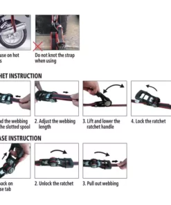 Husky 15 ft. x 1 in. Ratchet Tie-Down Strap with S-Hook -Deals Hand Tools Zone Store blacks husky ratchet straps fh0867 77 1000