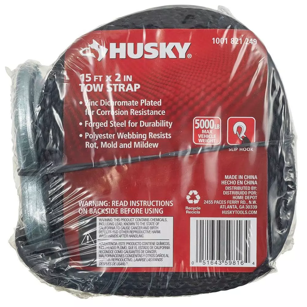 Husky 15 ft. Tow Strap 4 Husky 15 ft. Tow Strap - Image 2