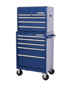 Husky 27 in. 10-Drawer Blue Tool Chest Combo -Deals Hand Tools Zone Store blue husky tool chest combos h27ch5tr5blu 40 1000