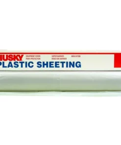 Husky 12 ft. x 200 ft. Clear 2 mil Plastic Sheeting