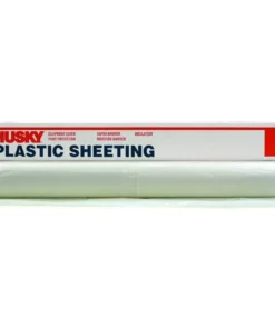 Husky 12 ft. x 100 ft. Clear 3 mil Plastic Sheeting