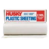 Husky 10 ft. x 100 ft. Clear 2 mil. Plastic Sheeting -Deals Hand Tools Zone Store clear husky plastic sheeting rs210 100c 64 1000