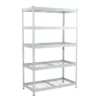 Husky 5-Tier Riveted Steel Garage Storage Shelving Unit in Silver (48 in. W x 78 in. H x 24 in. D)