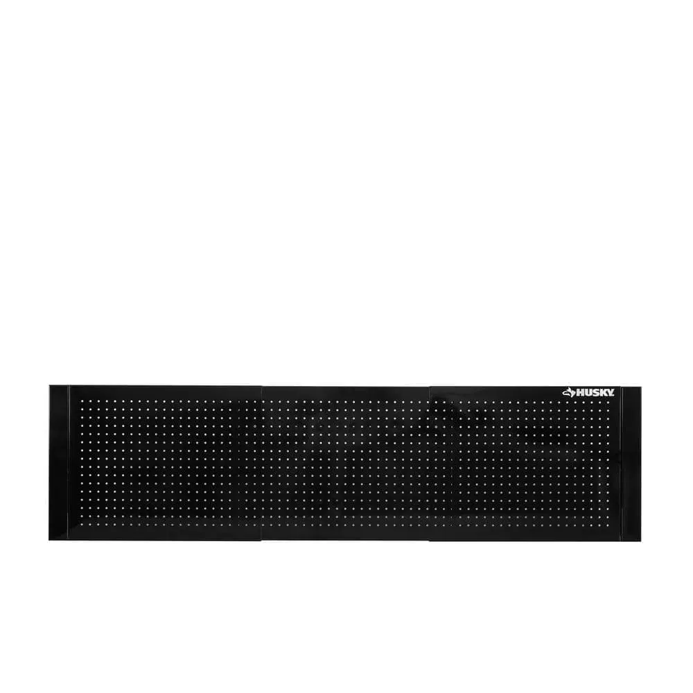 Husky 52 in. W to 72 in. Adjustable Pegboard, Gloss Black 5 Husky 52 in. W to 72 in. Adjustable Pegboard, Gloss Black - Image 3