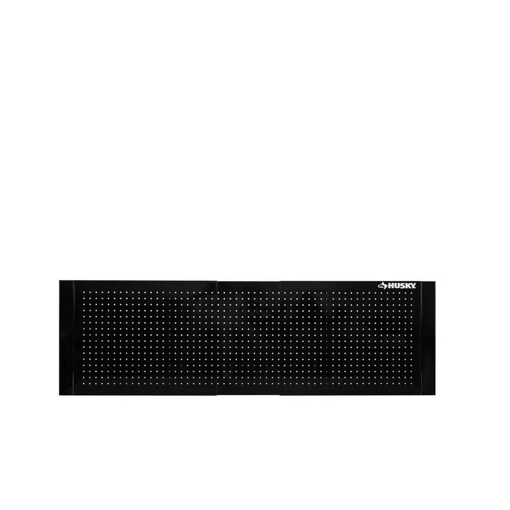 Husky 52 in. W to 72 in. Adjustable Pegboard, Gloss Black 4 Husky 52 in. W to 72 in. Adjustable Pegboard, Gloss Black - Image 2