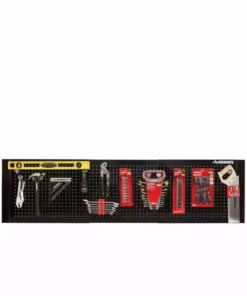 Husky 52 in. W to 72 in. Adjustable Pegboard, Gloss Black 15 Husky 52 in. W to 72 in. Adjustable Pegboard, Gloss Black -Deals Hand Tools Zone Store gloss black husky pegboards hoaa52b11 fa 1000