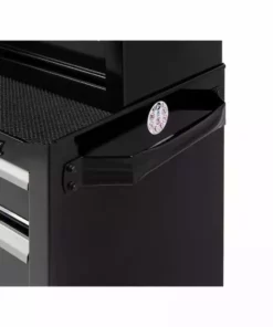 Husky 26.5 in. W x 18 in. D Standard Duty 4-Drawer Rolling Tool Cabinet in Gloss Black -Deals Hand Tools Zone Store gloss black husky tool cabinets hkst98066bk 4f 1000