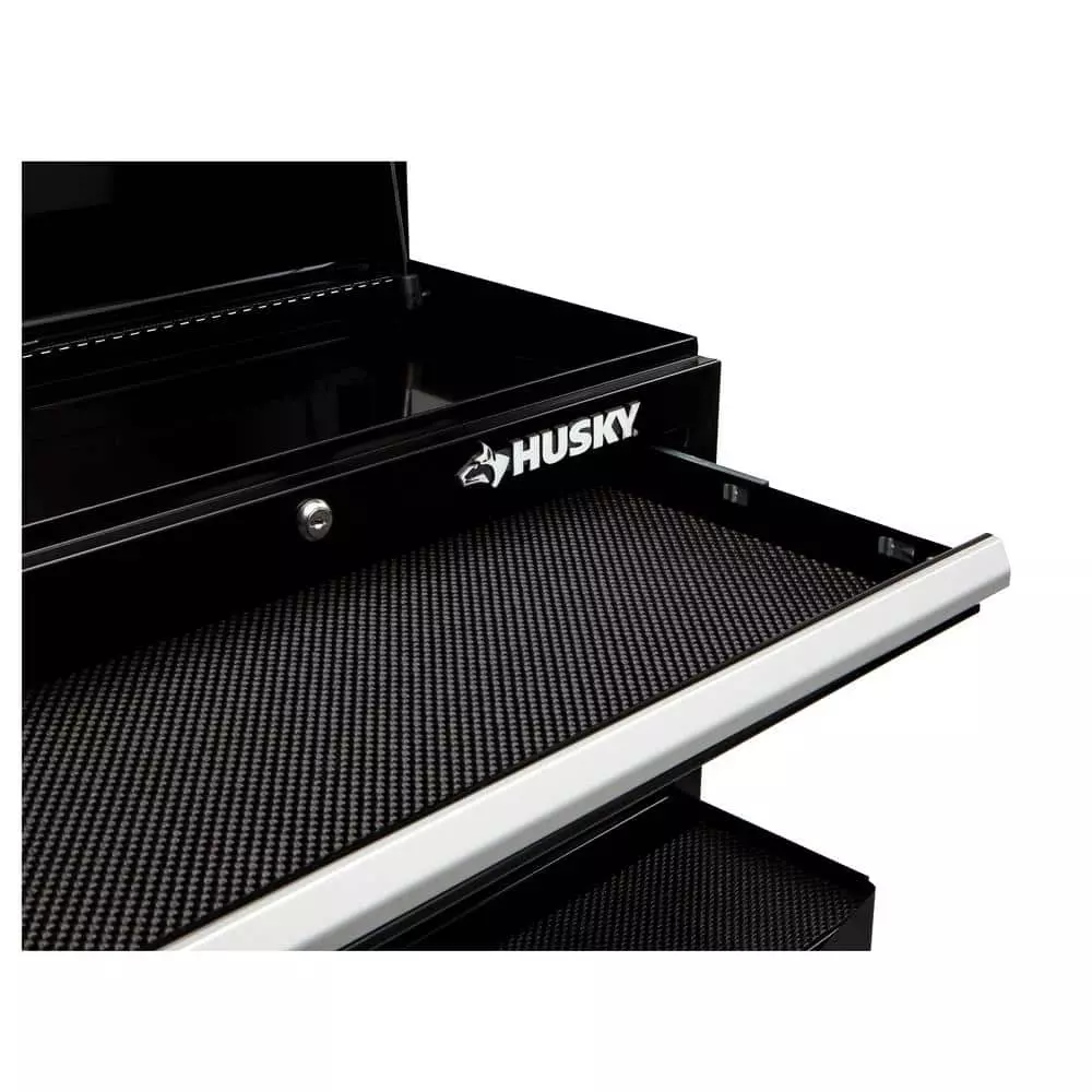 Husky 26 in. W x 12 in. D Standard Duty 4-Drawer Top Tool Chest in Gloss Black 12 Husky 26 in. W x 12 in. D Standard Duty 4-Drawer Top Tool Chest in Gloss Black - Image 10