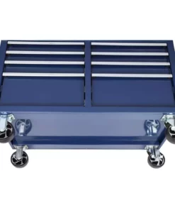 Husky 46 in. W x 24.5 in. D Standard Duty 9-Drawer Mobile Workbench Tool Chest with Solid Wood Top in Gloss Blue -Deals Hand Tools Zone Store gloss blue with silver trim husky mobile workbenches h46mwc9gbv2 66 1000