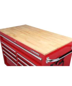Husky 46 in. W x 24.5 in. D 9-Drawer Gloss Red Deep Tool Chest Mobile Workbench with Hardwood Top 14 Husky 46 in. W x 24.5 in. D 9-Drawer Gloss Red Deep Tool Chest Mobile Workbench with Hardwood Top -Deals Hand Tools Zone Store gloss red husky mobile workbenches h46mwc9rv2 c 4f 1000