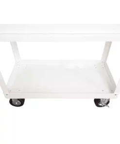 Husky 36 in. 3-Drawer with Solid Wood Top in Gloss White Utility Cart -Deals Hand Tools Zone Store gloss white husky tool carts houc3603bj1 fa 1000