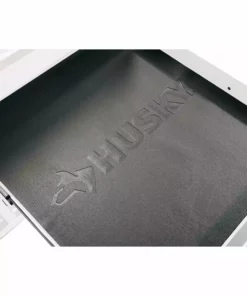 Husky 46 in. W x 24.5 in D Standard Duty 9-Drawer Mobile Workbench Tool Chest with Solid Wood Top in Gloss White -Deals Hand Tools Zone Store gloss white with silver trim husky mobile workbenches hotc4609bj6m 44 1000