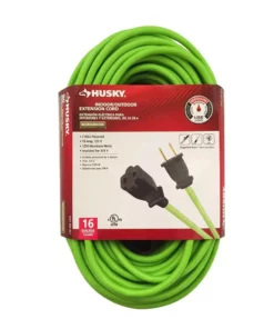 Husky 25 ft. 16/2-Gauge Green Extension Cord