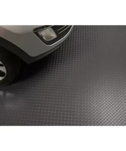 Husky Diamond 10 ft. Wide x Custom Length Grey Commercial Grade Vinyl Flooring -Deals Hand Tools Zone Store grey husky garage flooring rolls hk70dt10x1sg 4f 1000