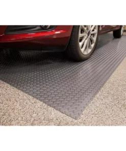 Husky Diamond 10 ft. Wide x Custom Length Grey Commercial Grade Vinyl Flooring -Deals Hand Tools Zone Store grey husky garage flooring rolls hk70dt10x1sg c3 1000