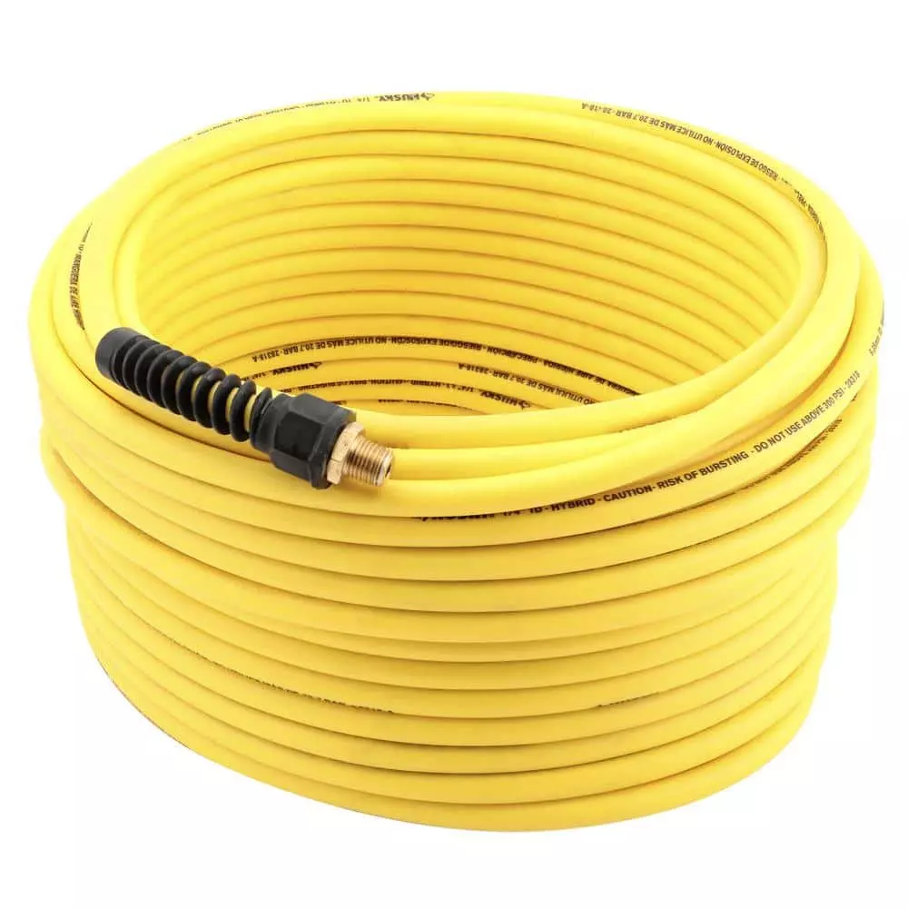 Husky 1/4 in. x 100 ft. Hybrid Air Hose 4 Husky 1/4 in. x 100 ft. Hybrid Air Hose - Image 2