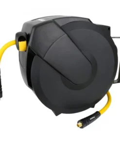 Husky 3/8 in. x 50 ft. Enclosed Hybrid Air Hose Reel -Deals Hand Tools Zone Store husky air hoses ahr1003 40 1000