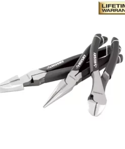 Husky High-Leverage Long Nose Pliers Set (3-Piece) -Deals Hand Tools Zone Store husky all trades needle nose pliers 1006 a0 1000
