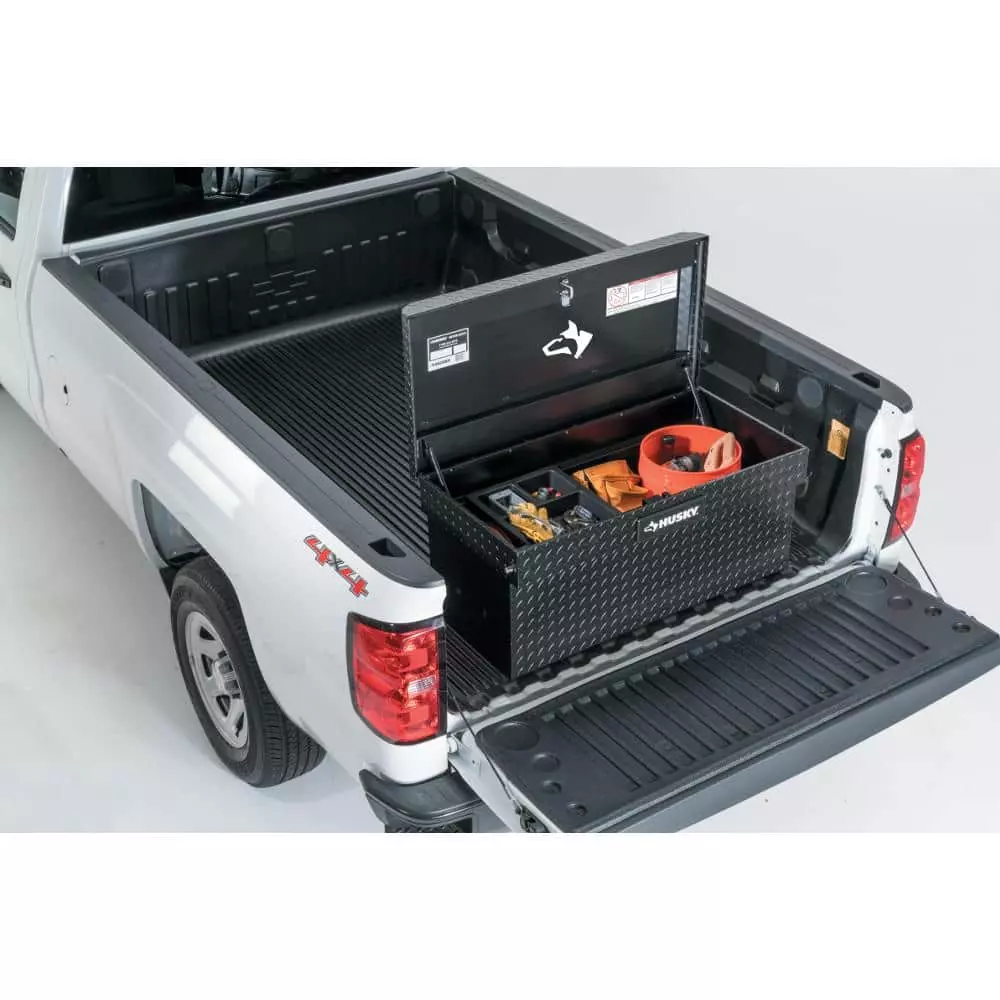 Husky 40.8 in. Matte Black Aluminum Full Size Chest Truck Tool Box 10 Husky 40.8 in. Matte Black Aluminum Full Size Chest Truck Tool Box - Image 8