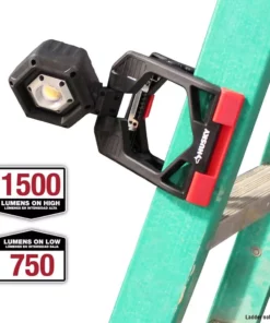 Husky 1500-Lumens Rechargeable Clamp LED Work Light -Deals Hand Tools Zone Store husky clamp lights cl1500hd 44 1000