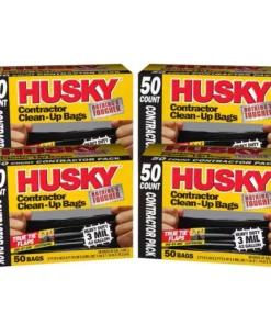 Husky 42 Gal. Heavy-Duty Clean-Up Bags (200-Count)