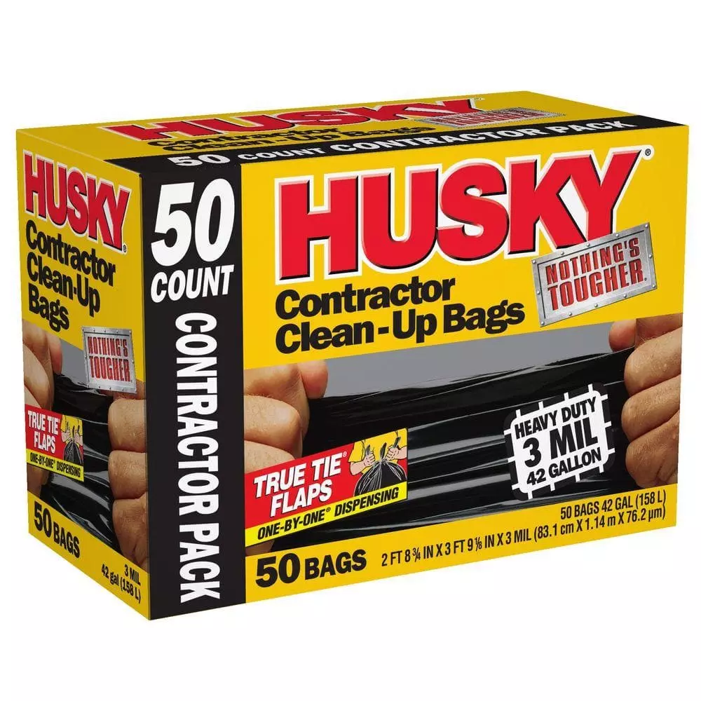 Husky 42 Gal. Heavy-Duty Clean-Up Bags (200-Count) 4 Husky 42 Gal. Heavy-Duty Clean-Up Bags (200-Count) - Image 3