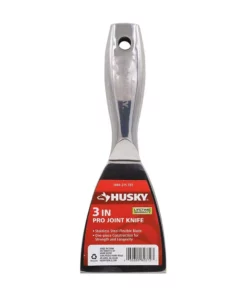 Husky Professional 3 in. Stainless Steel Joint Knife with 1-Piece Handle
