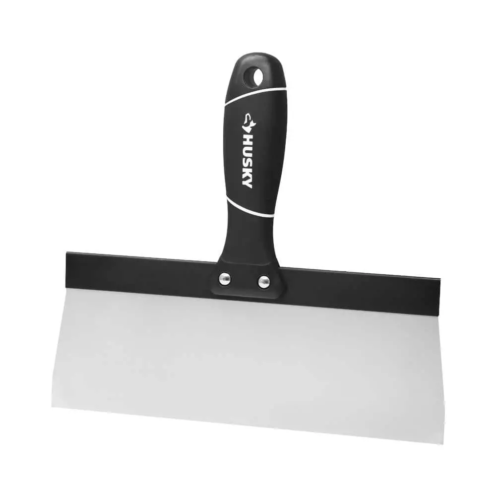 Husky 10 in. Stainless Steel Taping Knife with Soft Grip Handle 3 Husky 10 in. Stainless Steel Taping Knife with Soft Grip Handle