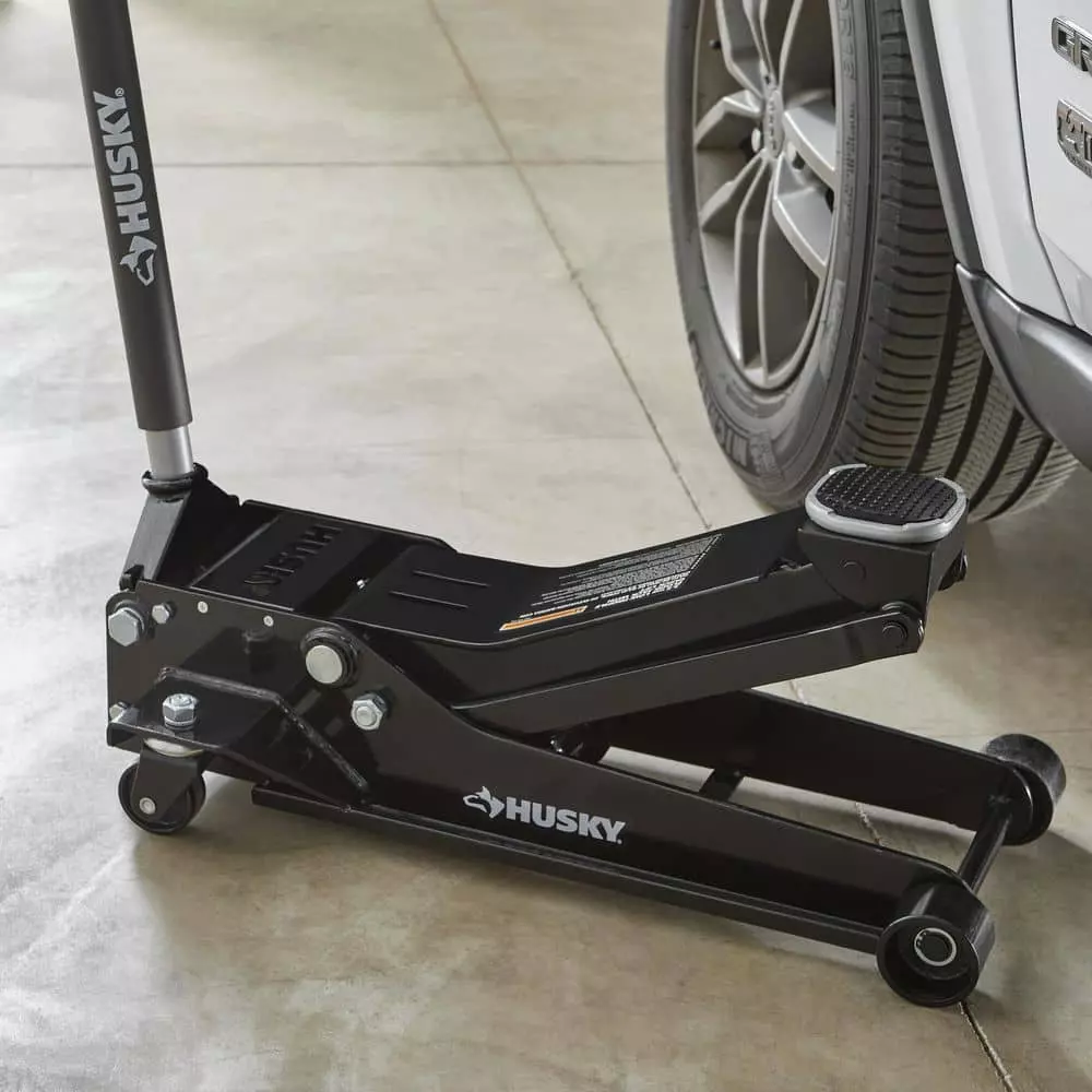 Husky 3-1/2-Ton Low Profile Floor Jack with Quick Lift 5 Husky 3-1/2-Ton Low Profile Floor Jack with Quick Lift - Image 3