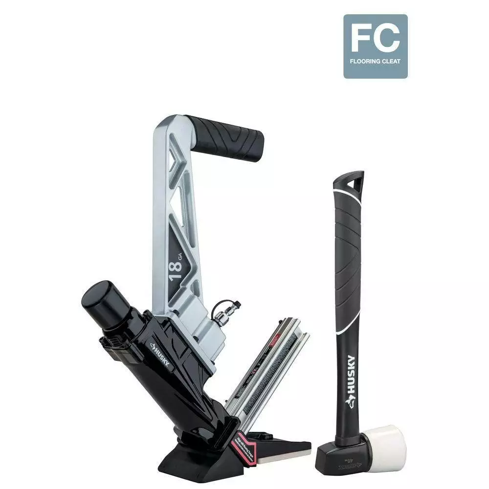 Husky Pneumatic 18-Gauge 1-3/4 in. L-Cleat Flooring Nailer 10 Husky Pneumatic 18-Gauge 1-3/4 in. L-Cleat Flooring Nailer - Image 8
