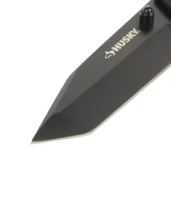 Husky 3 in. Sharpener and Nylon Handle Sporting 3 in. Steel Clip Point Straight Edge Folding Knife Tactical Knife -Deals Hand Tools Zone Store husky folding knives 90650 1f 1000