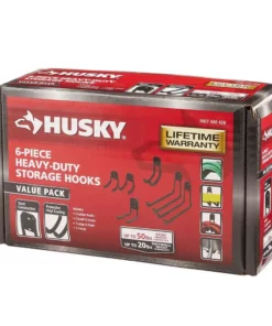 Husky Heavy-Duty Wall-Mounted Storage Hooks (6-Pack) -Deals Hand Tools Zone Store husky garage cabinet accessories 801654 4f 1000