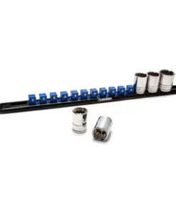 Husky Magnetic Rail Socket Holder Set (3-Piece) -Deals Hand Tools Zone Store husky garage cabinet accessories h234dswmgrailc 1f 1000