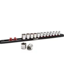 Husky Magnetic Rail Socket Holder Set (3-Piece) -Deals Hand Tools Zone Store husky garage cabinet accessories h234dswmgrailc 4f 1000