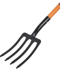 Husky 28 in. Short Wood Handle 4-Tine Spading Fork with D -Grip -Deals Hand Tools Zone Store husky garden forks 618034 c3 1000