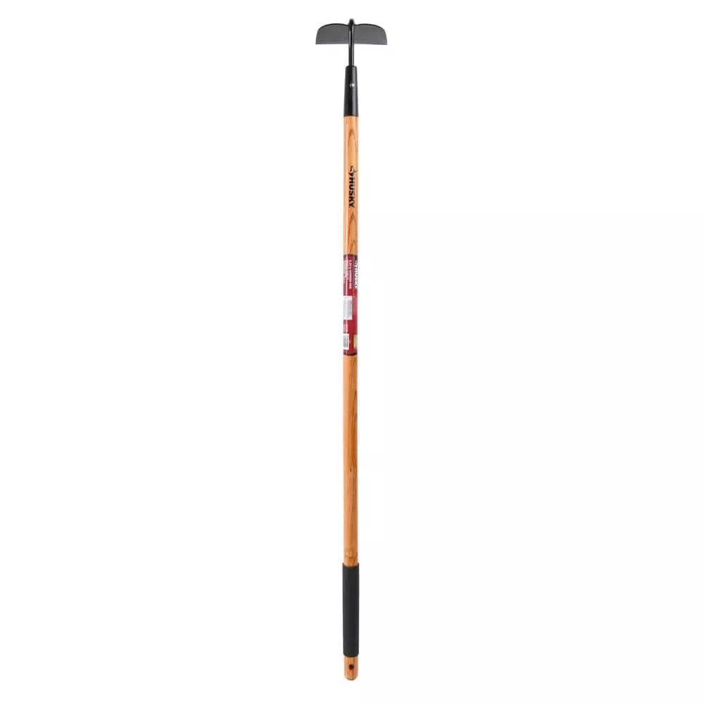 Husky 51 in. L Wood Handle 6.25 in. Garden Hoe with Grip 3 Husky 51 in. L Wood Handle 6.25 in. Garden Hoe with Grip