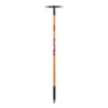 Husky 51 in. 2-Prong Wood Handle Weeder Hoe with Grip