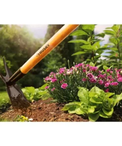 Husky 51 in. Wood Handle 2-Prong Hoe -Deals Hand Tools Zone Store husky garden hoes 77802 950 44 1000