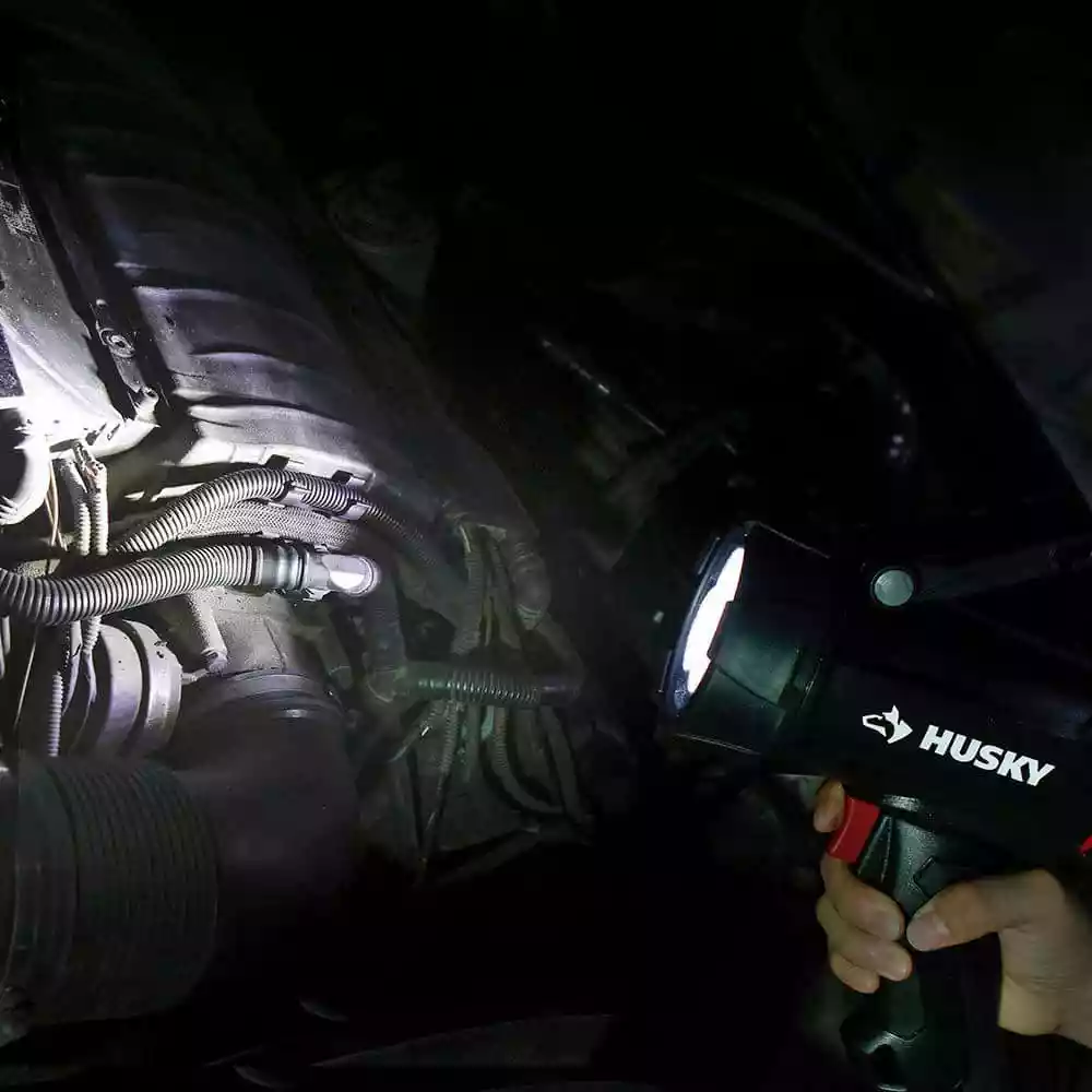 Husky 1500 Lumens Dual Power Rechargeable Handheld Spotlight 7 Husky 1500 Lumens Dual Power Rechargeable Handheld Spotlight - Image 5