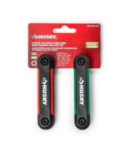 Husky Mini Folding Hex Key Set (9-Piece SAE, 8-Piece MM) -Deals Hand Tools Zone Store husky hex key sets hmfhksm17pcn 06 4f 1000