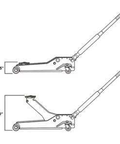 Husky 3-Ton Low Profile Floor Jack with Quick Lift with 12 in. 4 Pocket Zippered Tool Bag -Deals Hand Tools Zone Store husky jack stands hd0012060012 bd 44 1000