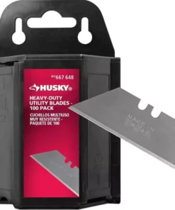 Husky Heavy-Duty Utility Blades (100-Pack Dispenser)