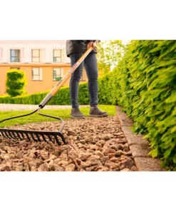 Husky 57 in. Wood Handle 16-Tine Bow Rake -Deals Hand Tools Zone Store husky landscaping rakes 77105 942 44 1000