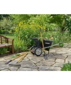 Husky 57 in. Wood Handle 16-Tine Bow Rake -Deals Hand Tools Zone Store husky landscaping rakes 77105 942 fa 1000