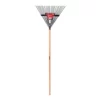 Husky 54 in. L Wood Handle 22 Tines Steel Leaf Rake with Grip -Deals Hand Tools Zone Store husky leaf rakes 618041 64 1000
