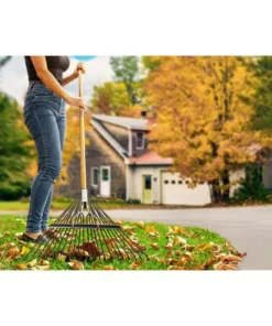 Husky 53 in. Long Wood Handle 22 in. Steel Leaf Rake 10 Husky 53 in. Long Wood Handle 22 in. Steel Leaf Rake -Deals Hand Tools Zone Store husky leaf rakes 77844 950 1f 1000